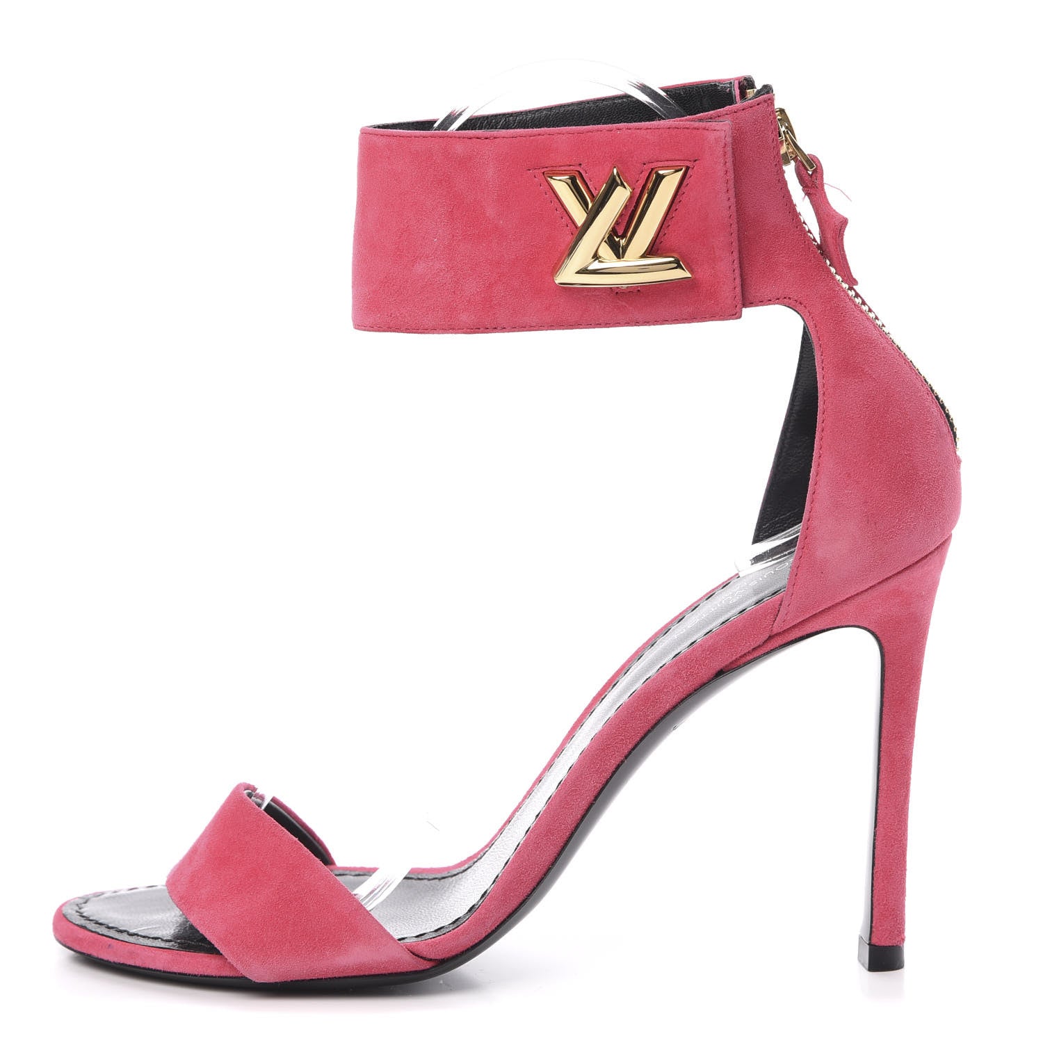 Louis Vuitton Suede Twist Sandals 37 Fuchsia 1 of 13