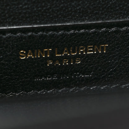 Saint Laurent Grain De Poudre Medium Classic Monogram Kate Satchel Black 7 of 10