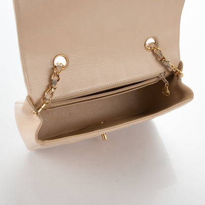 Chanel Lambskin Quilted Small Single Flap Beige 5 of 8