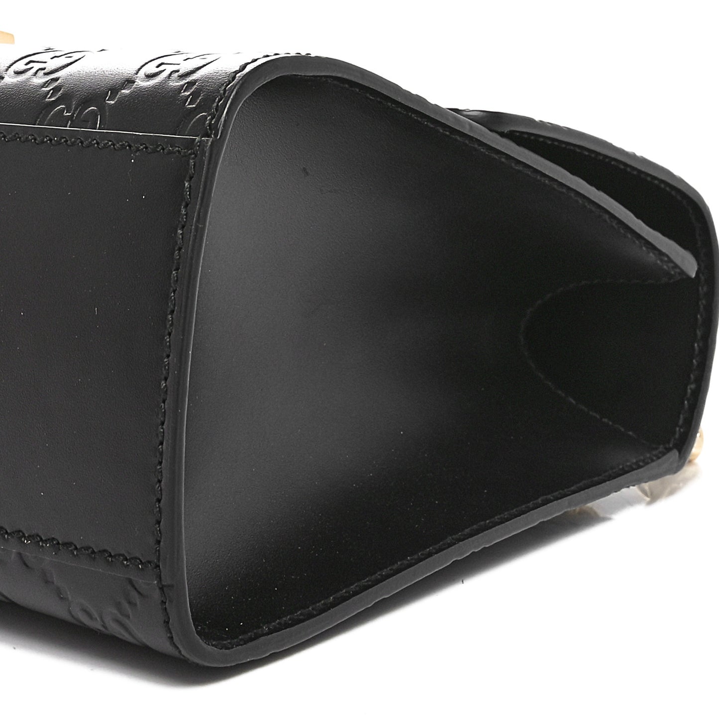 Guccissima Medium Padlock Shoulder Bag Black