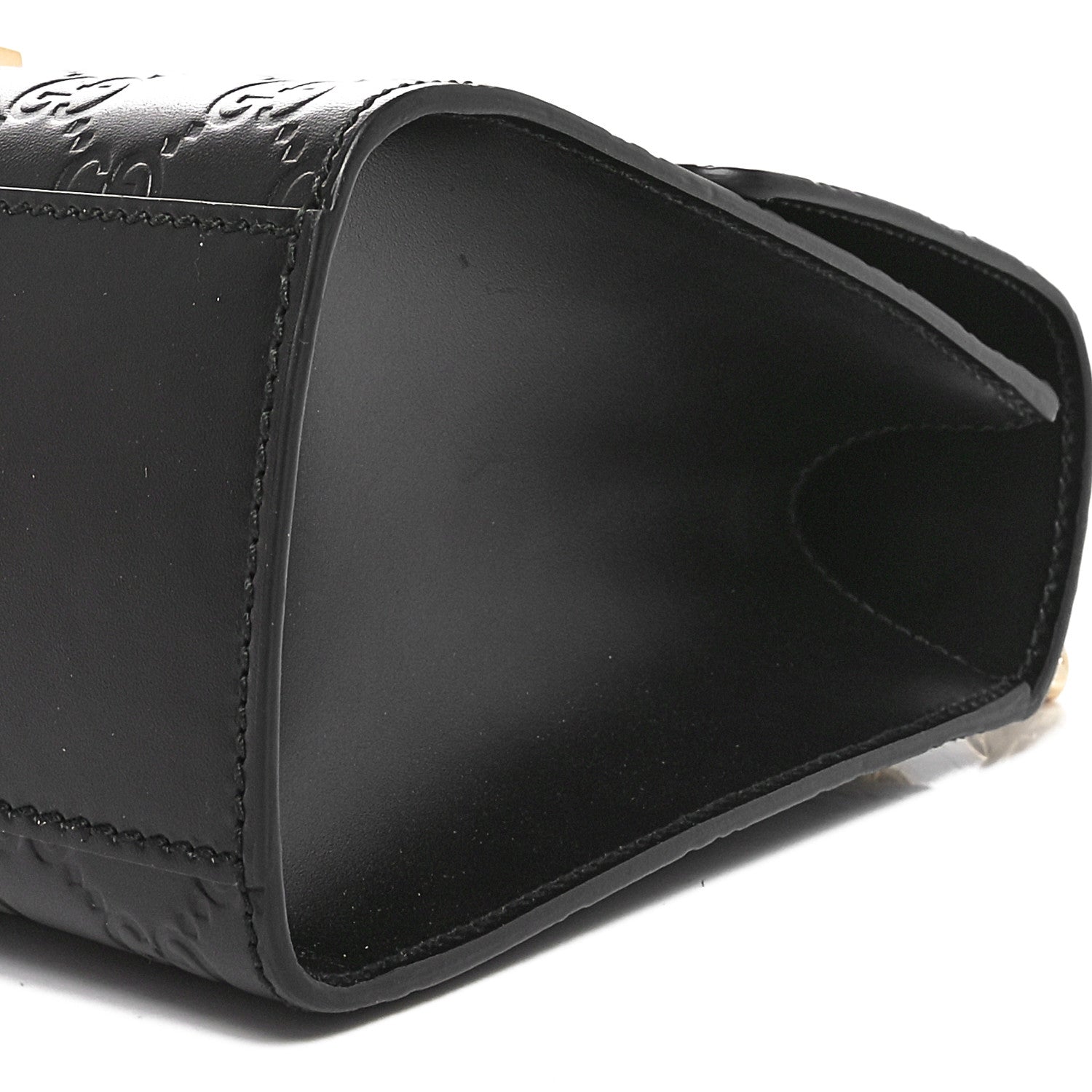 Gucci Guccissima Medium Padlock Shoulder Bag Black 10 of 10