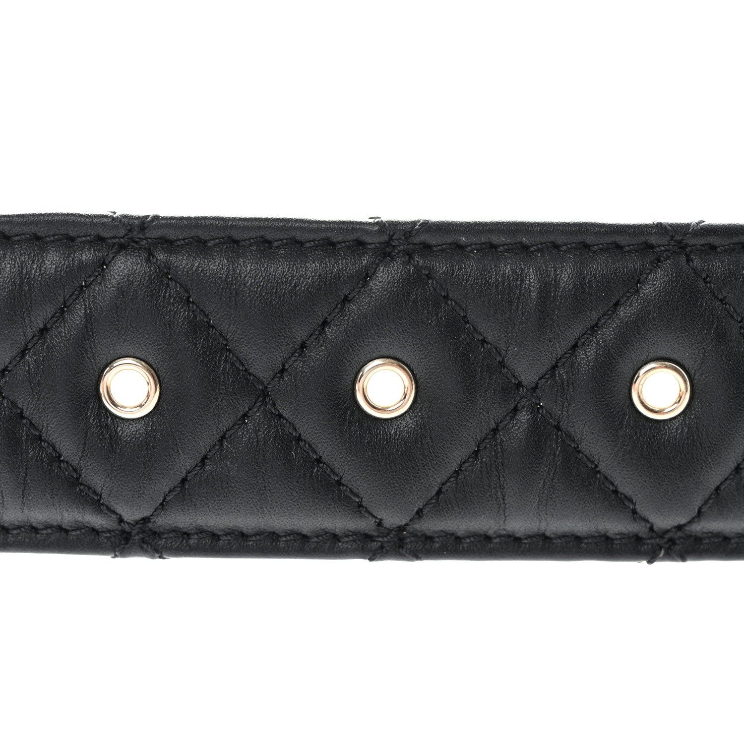 Chanel Lambskin Quilted CC Chain Belt 90 36 Black 6 of 7