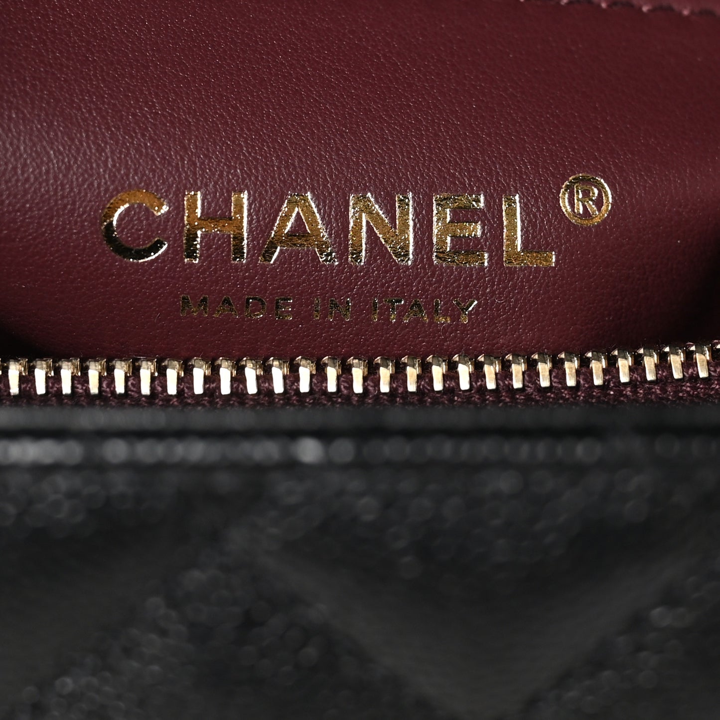 Caviar Quilted Small Coco Handle Flap Black