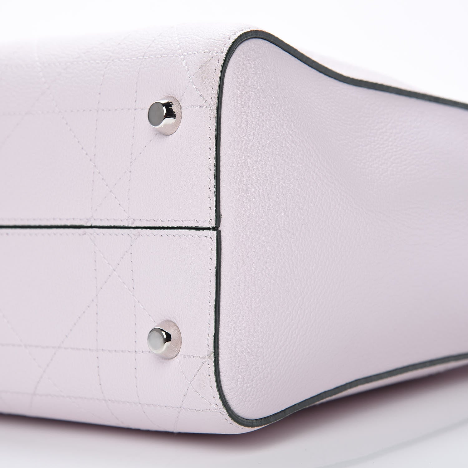 Christian Dior Grained Calfskin Cannage Small Ultradior Tote Light Pink 8 of 12