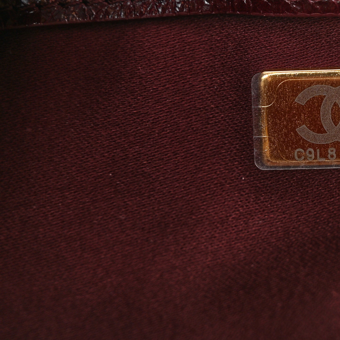Shiny Crumpled Calfskin Quilted Small Chanel 25 Handbag Burgundy