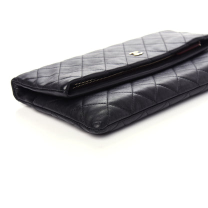 Chanel Lambskin Quilted CC Beauty Clutch Black 7 of 9