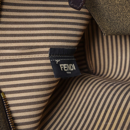 Fendi Zucca Spalmati Medium Roll Tote Tobacco Moro 7 of 13