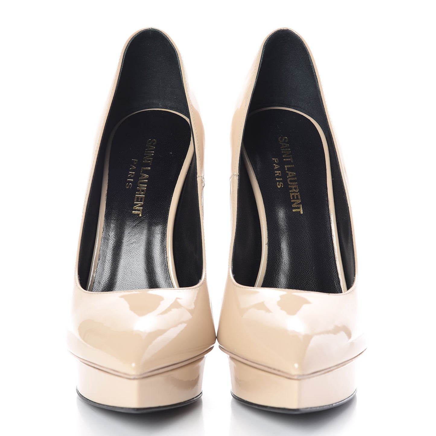 Patent Janis 105 Platform Pumps 37 Nude Powder