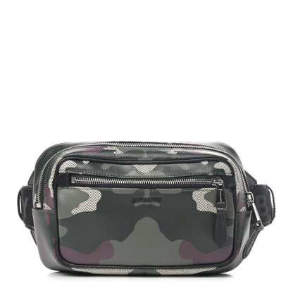 Burberry Coated Canvas Camouflage Print Bum Bag Mangrove Green 1 of 4