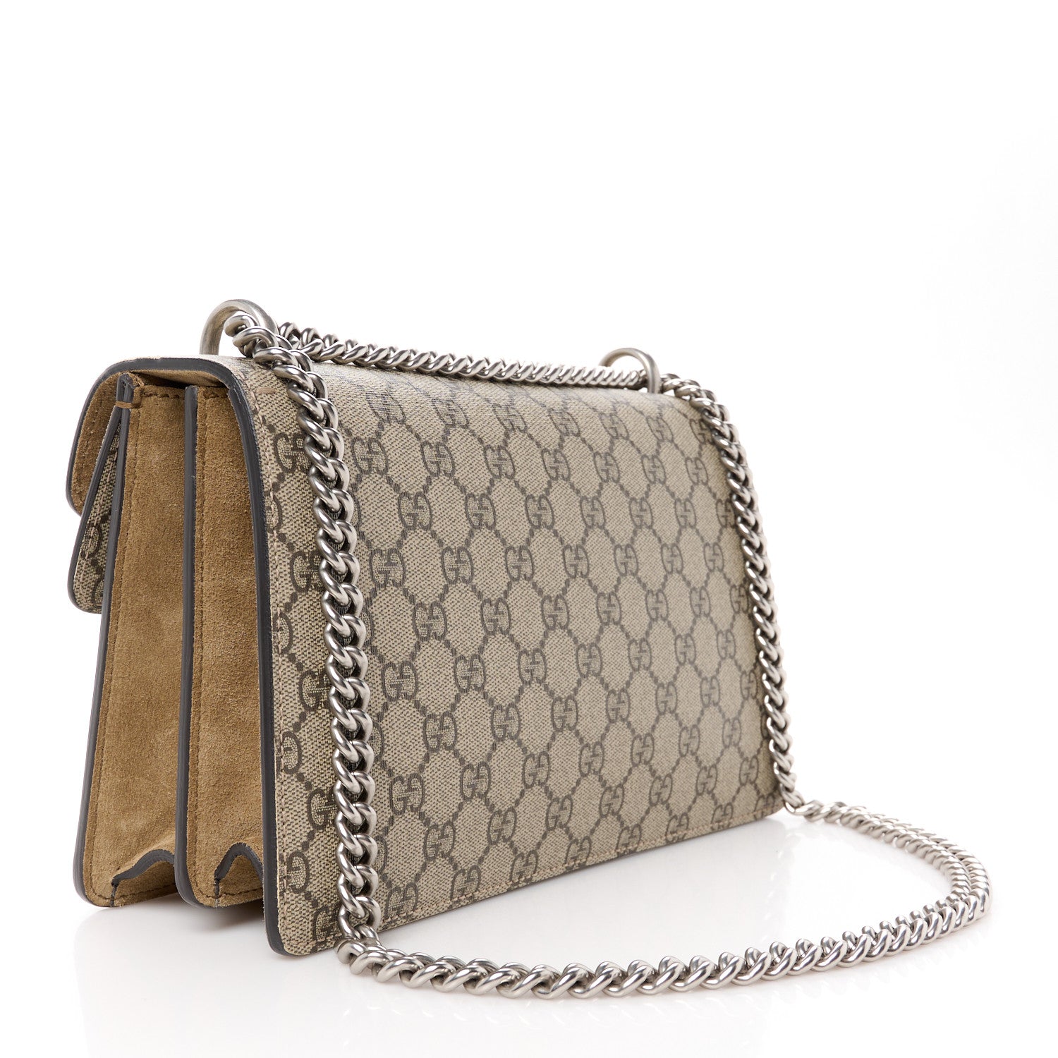 Gucci GG Supreme Monogram Small Dionysus Shoulder Bag Taupe 4 of 13