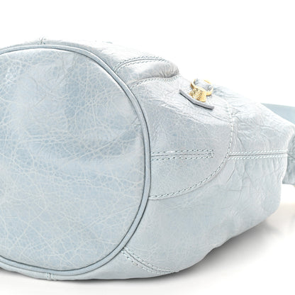 Balenciaga Agneau Giant 12 Gold Hardware Mini Pompon Bleu Acier Ciel 8 of 10