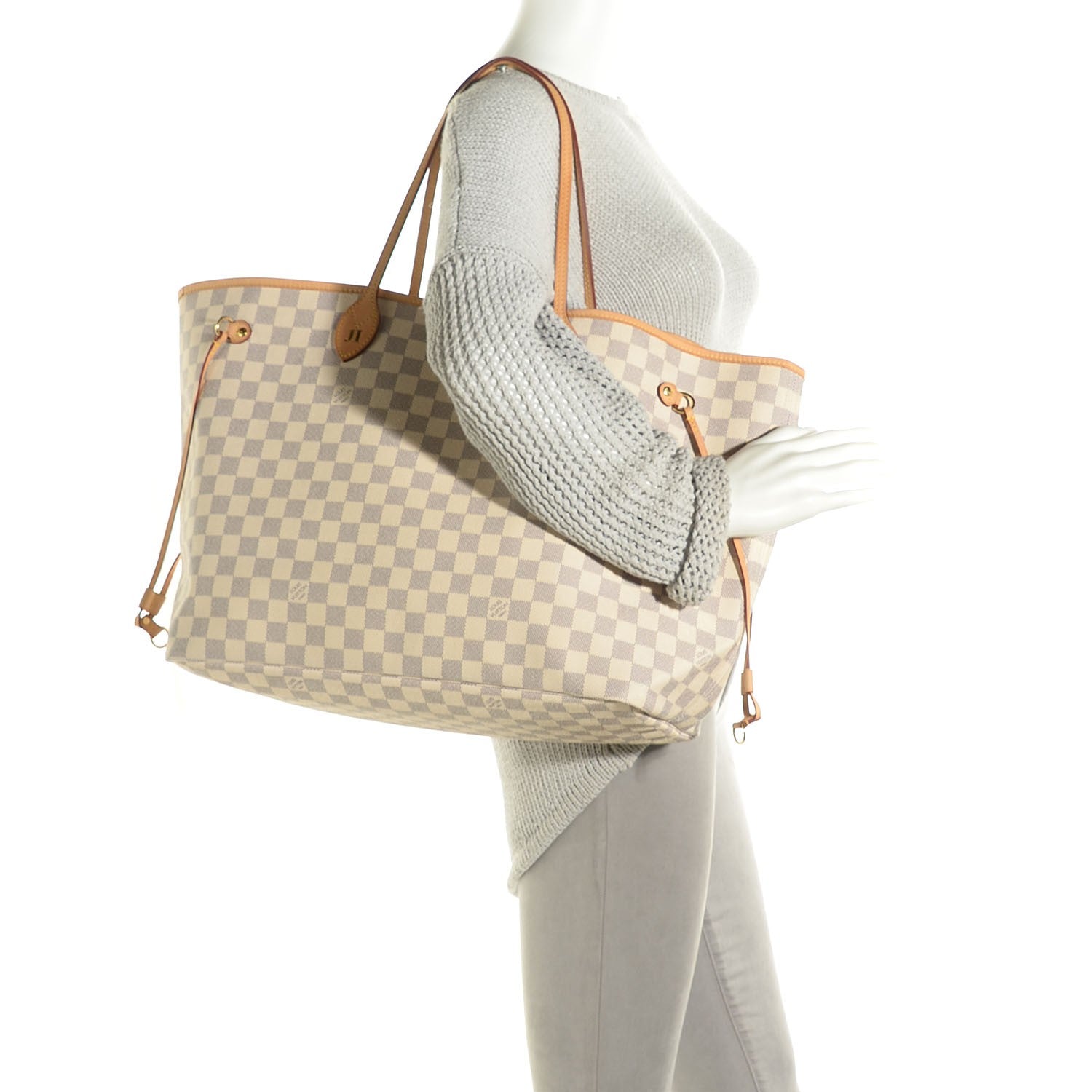 Louis Vuitton Damier Azur Neverfull GM 2 of 8