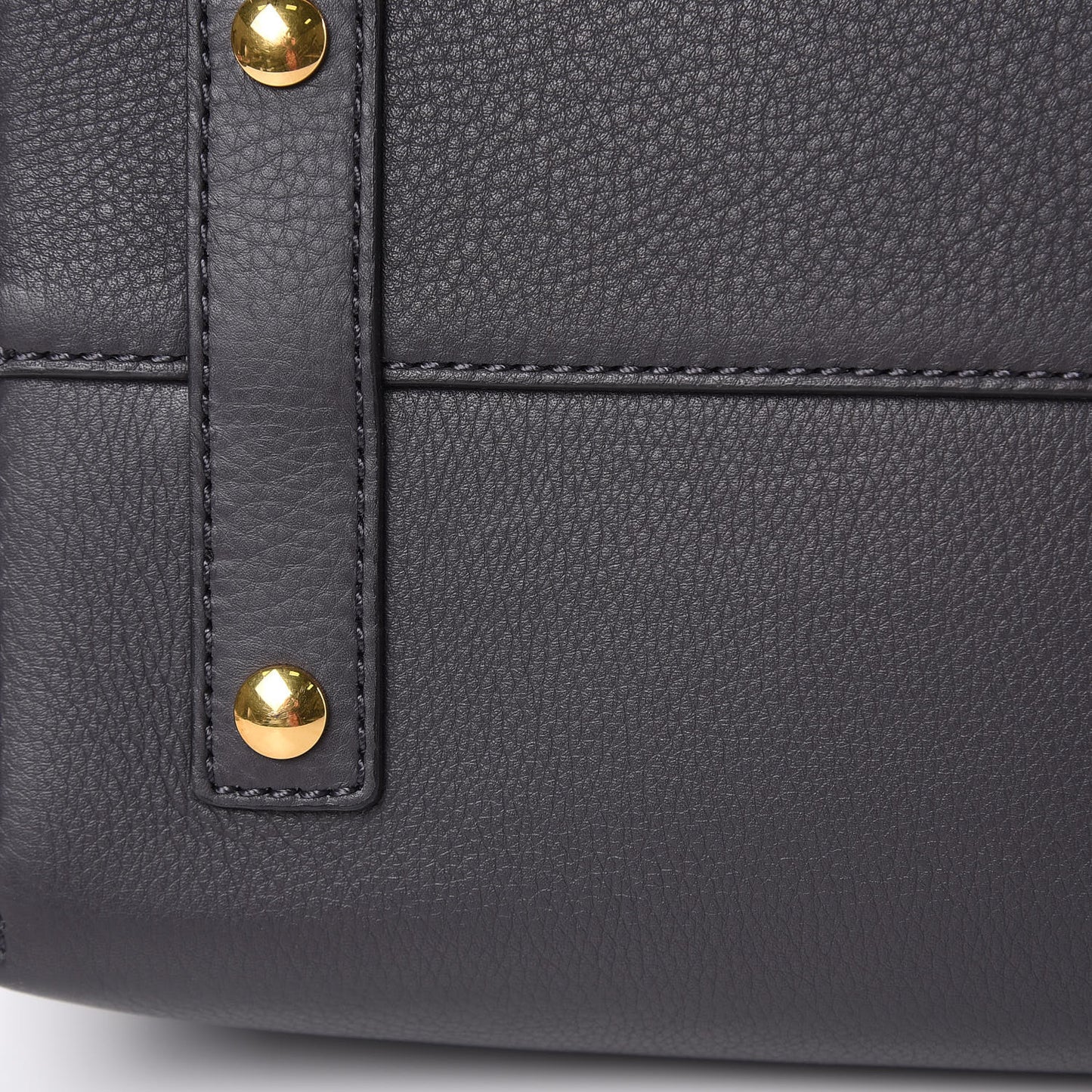 Soft Grain Calfskin Small Belt Bag Charcoal Grey