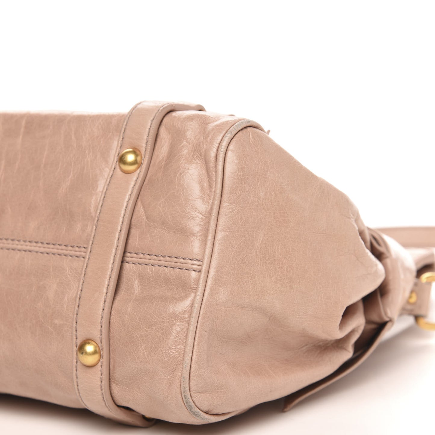 Vitello Lux Mini Bow Bag Cipria