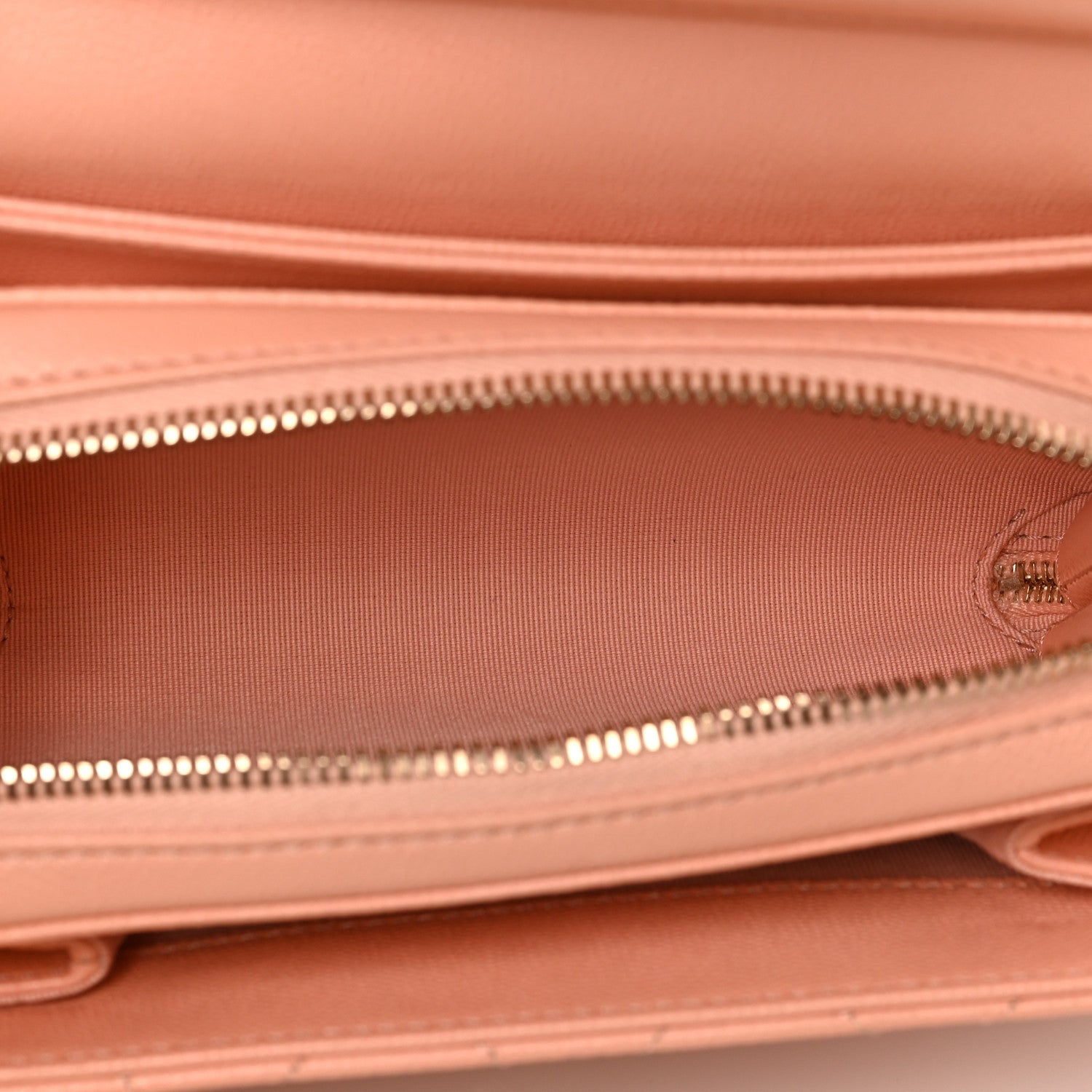 Chanel Caviar Quilted Like A Wallet Flap Coral 5 of 10