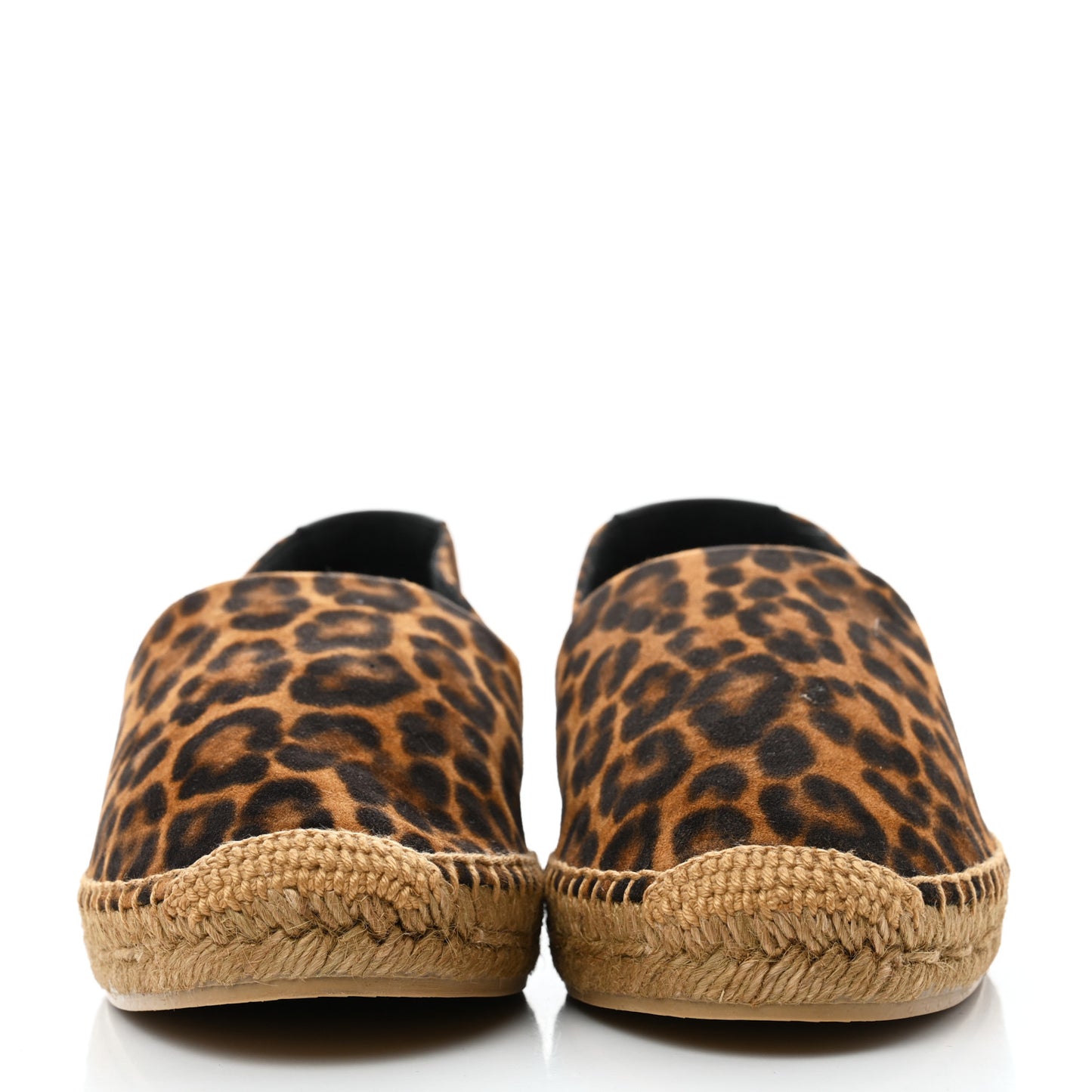 Suede Leopard Print Espadrilles 40