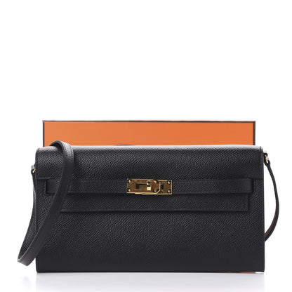 Hermes Epsom Kelly Wallet To Go Black 15 of 15