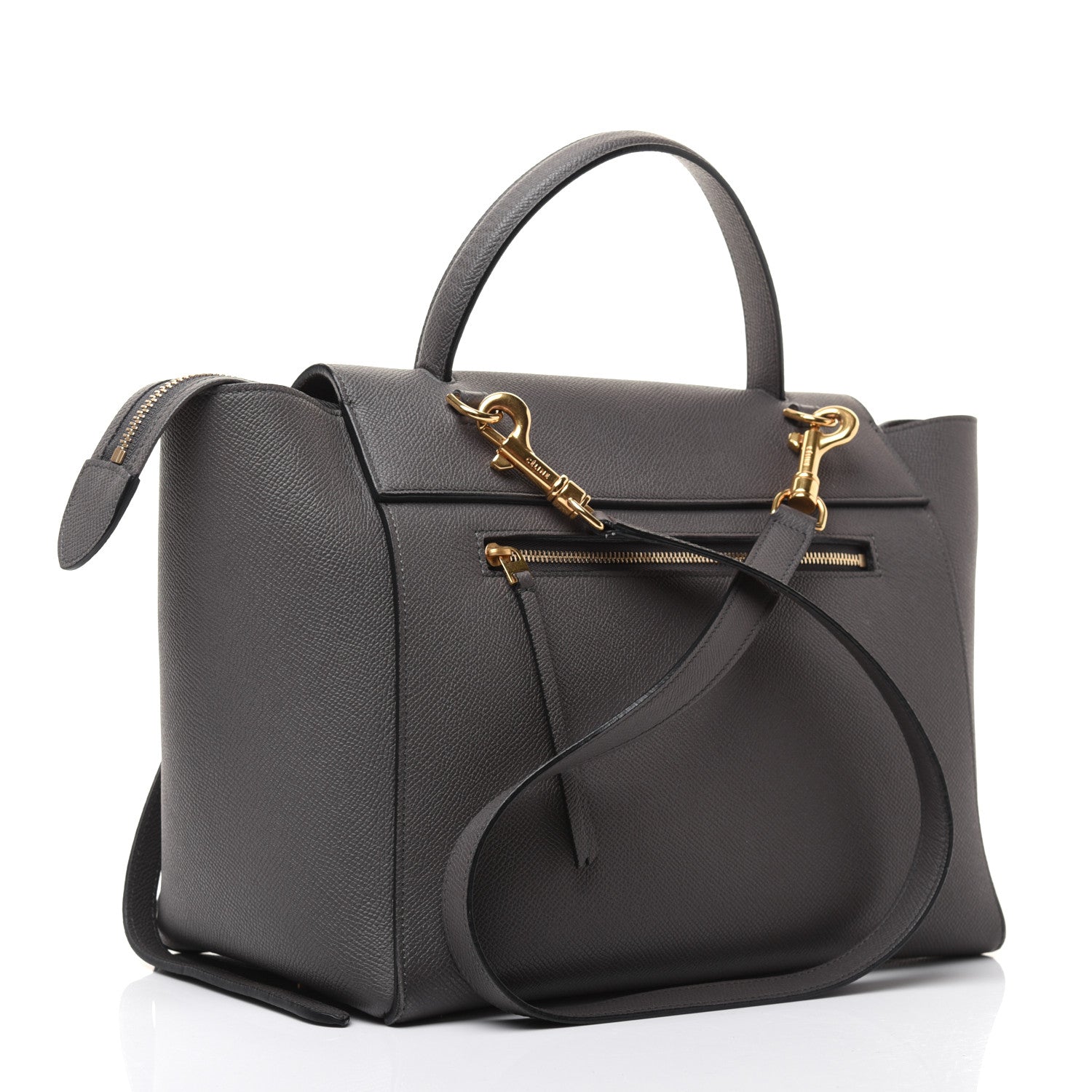Celine Grained Calfskin Mini Belt Bag Grey 3 of 28