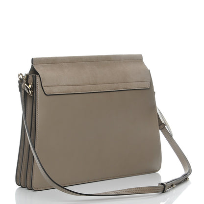 Chloe Calfskin Suede Medium Faye Shoulder Bag Motty Grey 3 of 7