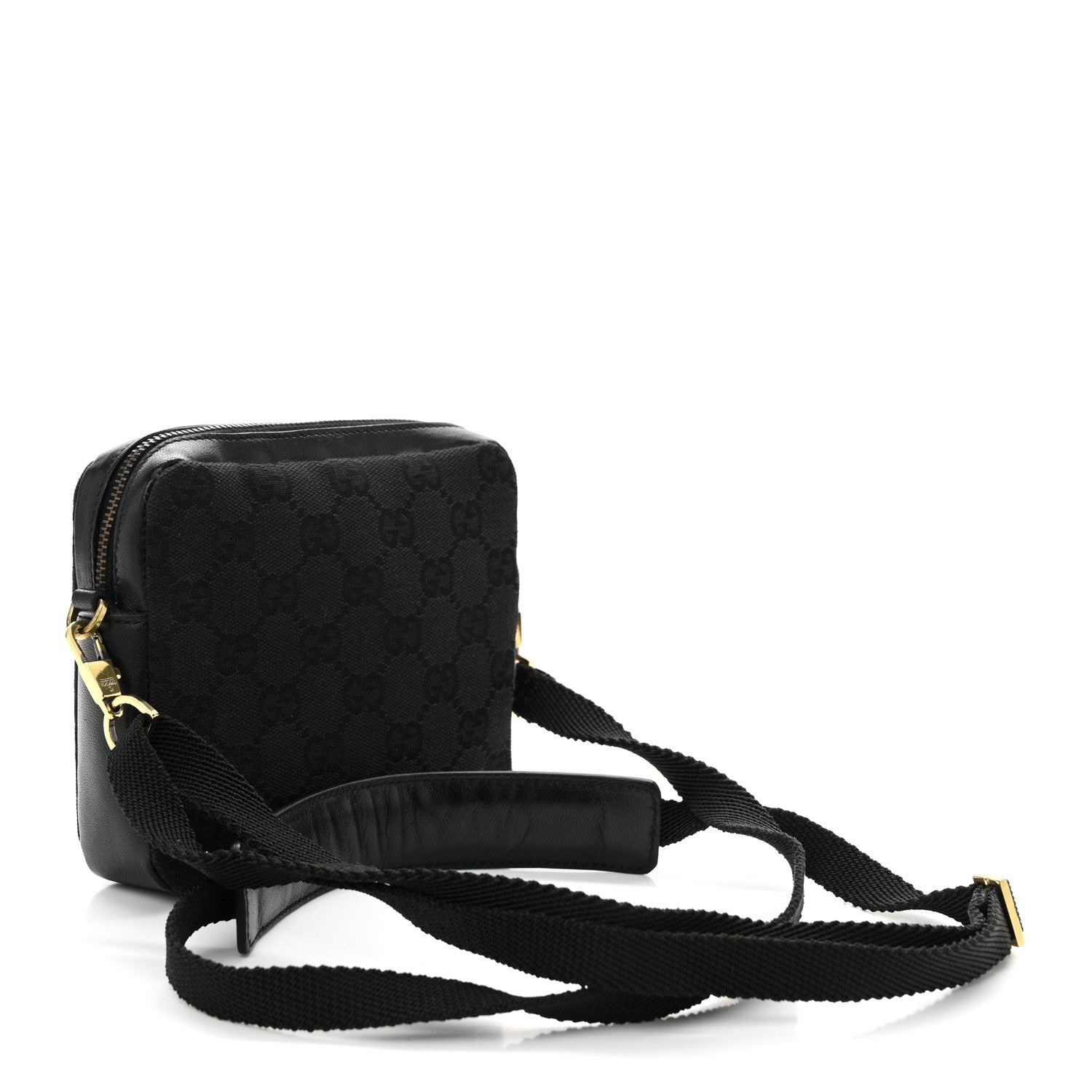 Gucci Monogram Crossbody Bag Black 3 of 10