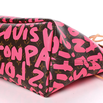 Louis Vuitton Monogram Graffiti Neverfull GM Fuchsia 8 of 12