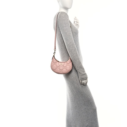 Gucci Calfskin GG Matelasse Mini Hobo Shoulder Bag Perfect Pink Natural 2 of 10