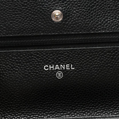 Chanel Caviar Quilted Wallet on Chain WOC Black 6 of 12