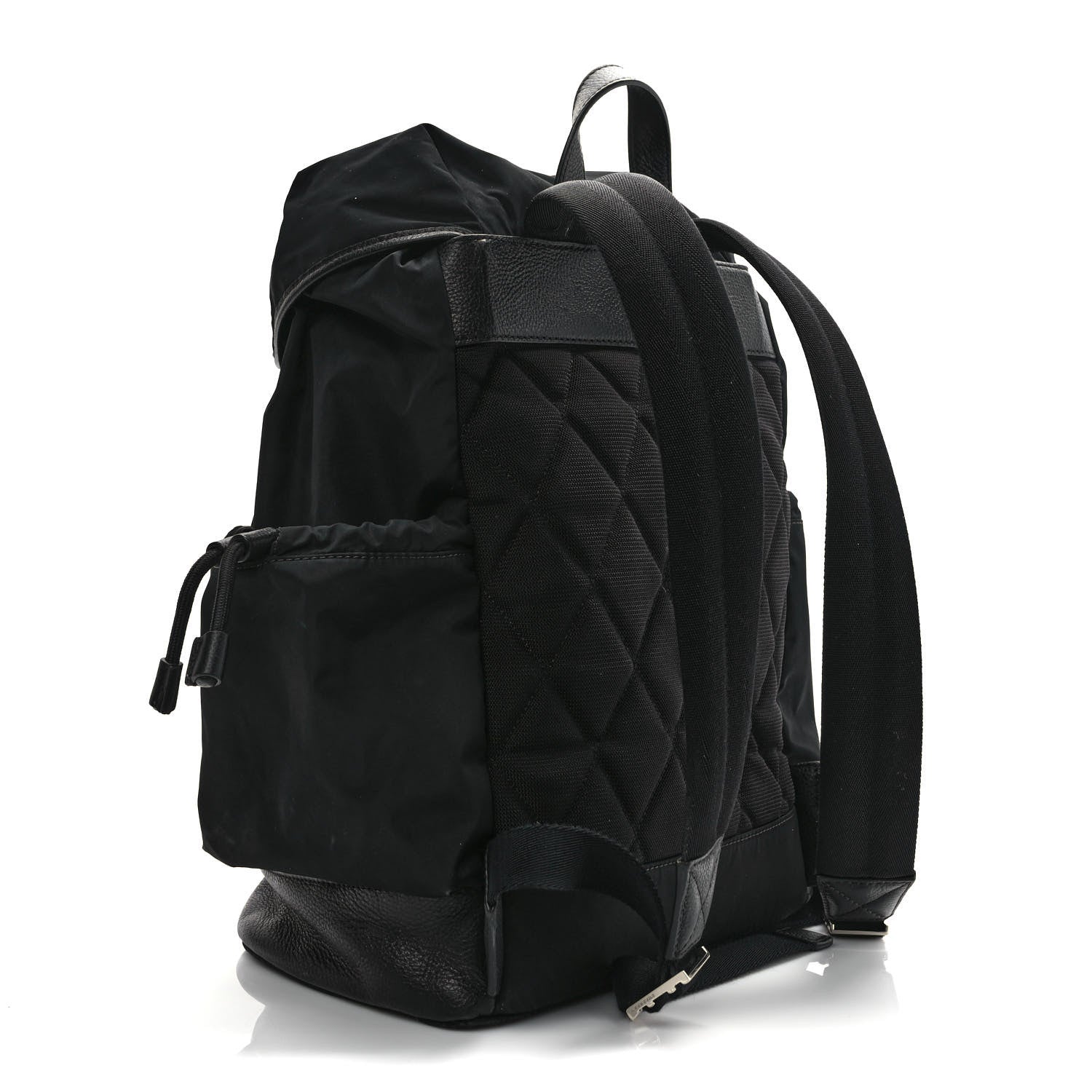 Burberry Nylon Grained Calfskin Watson Diaper Bag Black 3 of 15