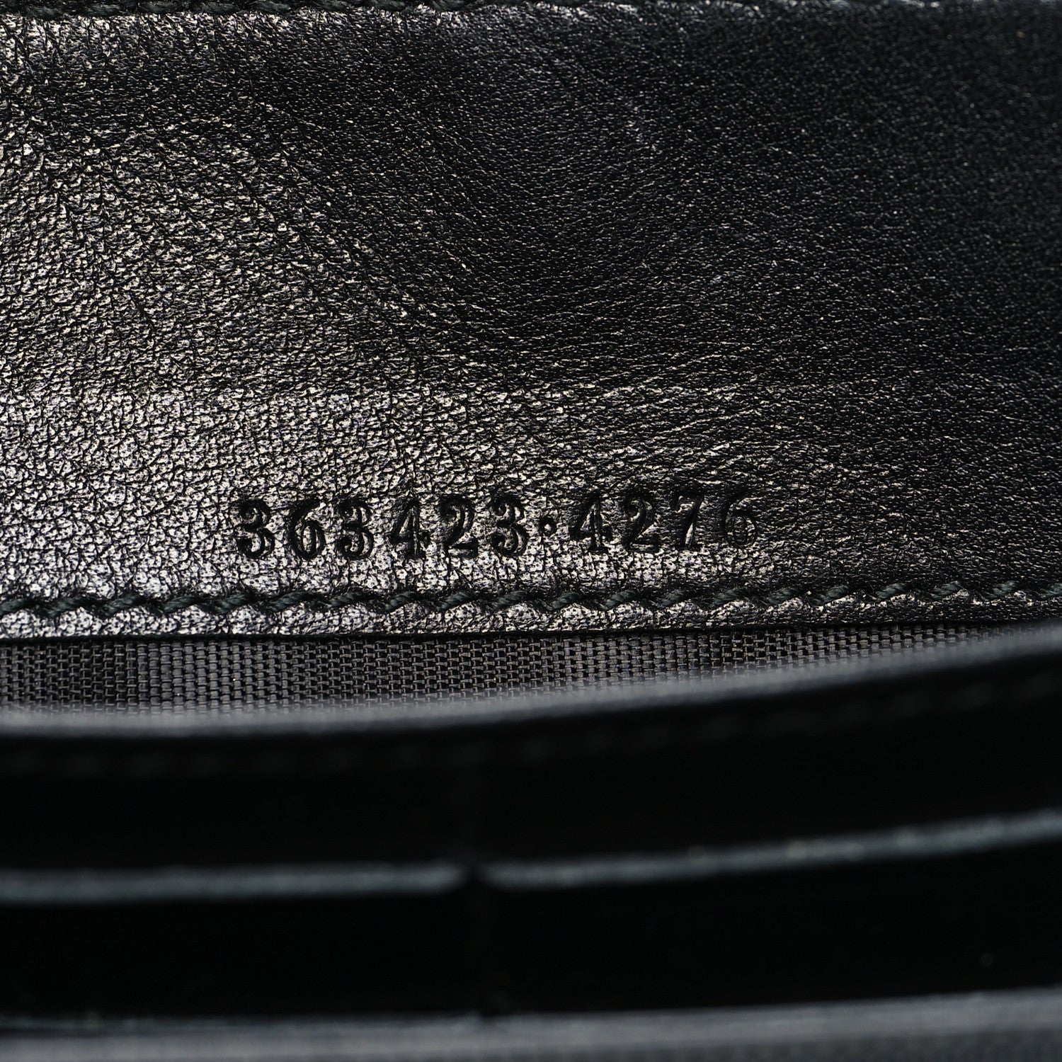 Gucci Guccissima Vitello Tender Zip Around Wallet Black 7 of 9