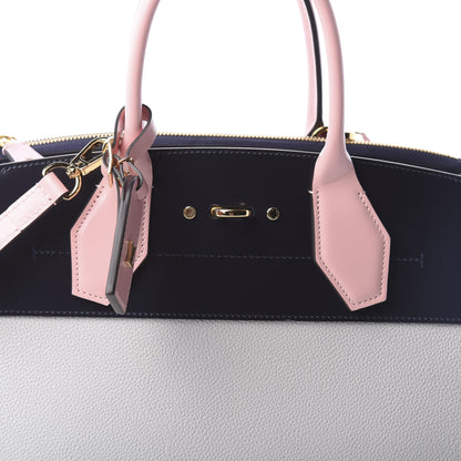 Louis Vuitton Calfskin City Steamer MM Gris Antartica Navy Rose Doux 8 of 10