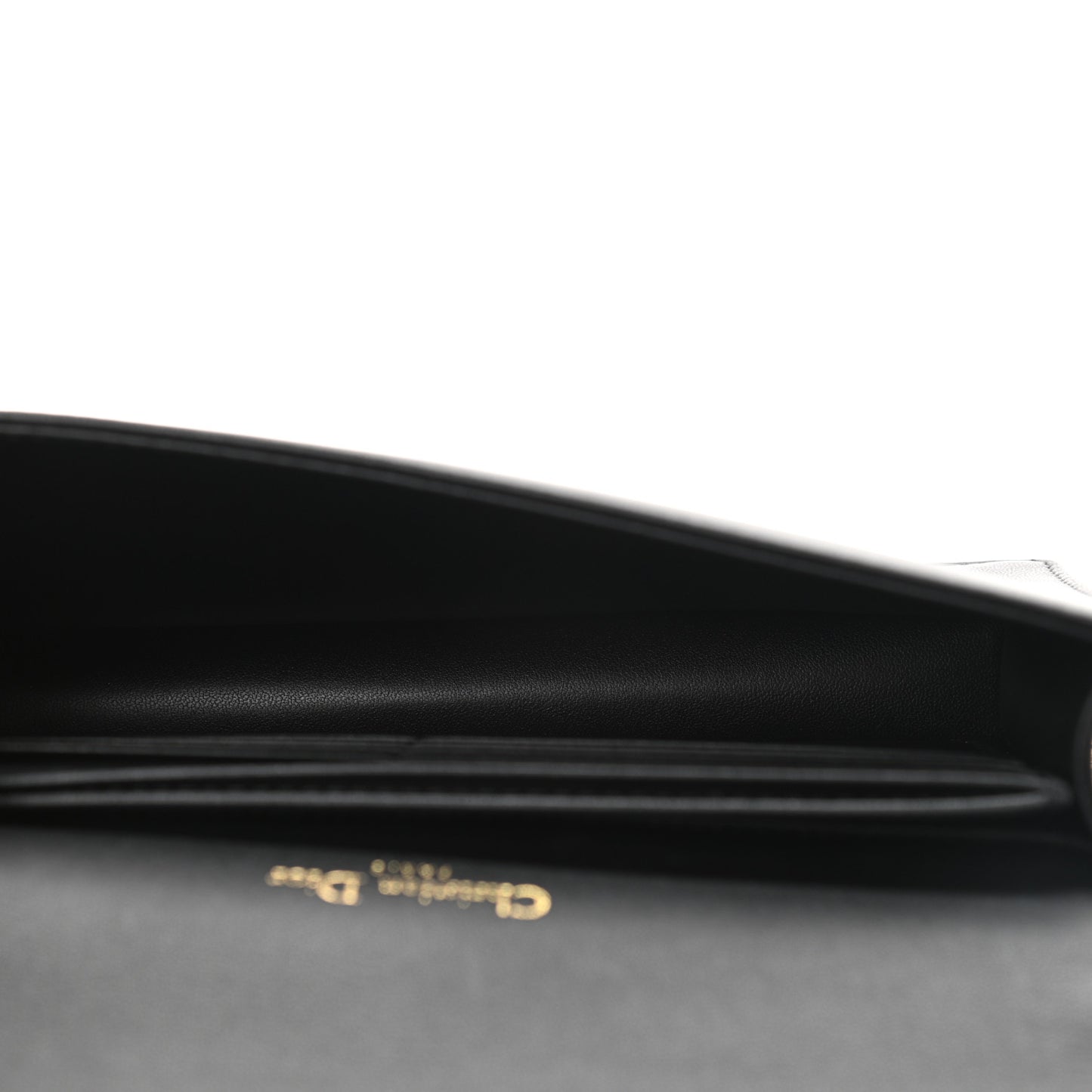 Lambskin Cannage Lady Dior Pouch Black