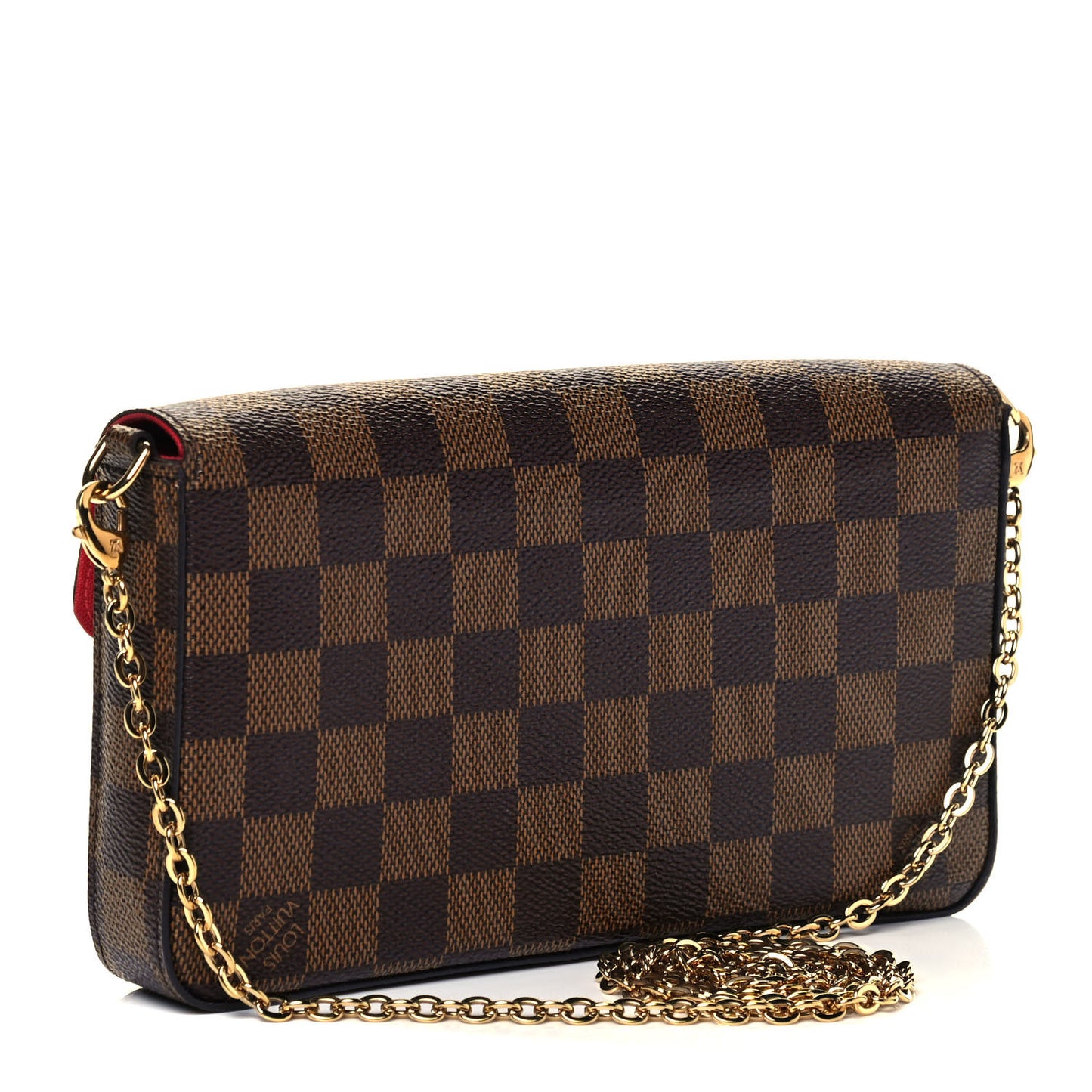 Damier Ebene Pochette Felicie Chain Wallet