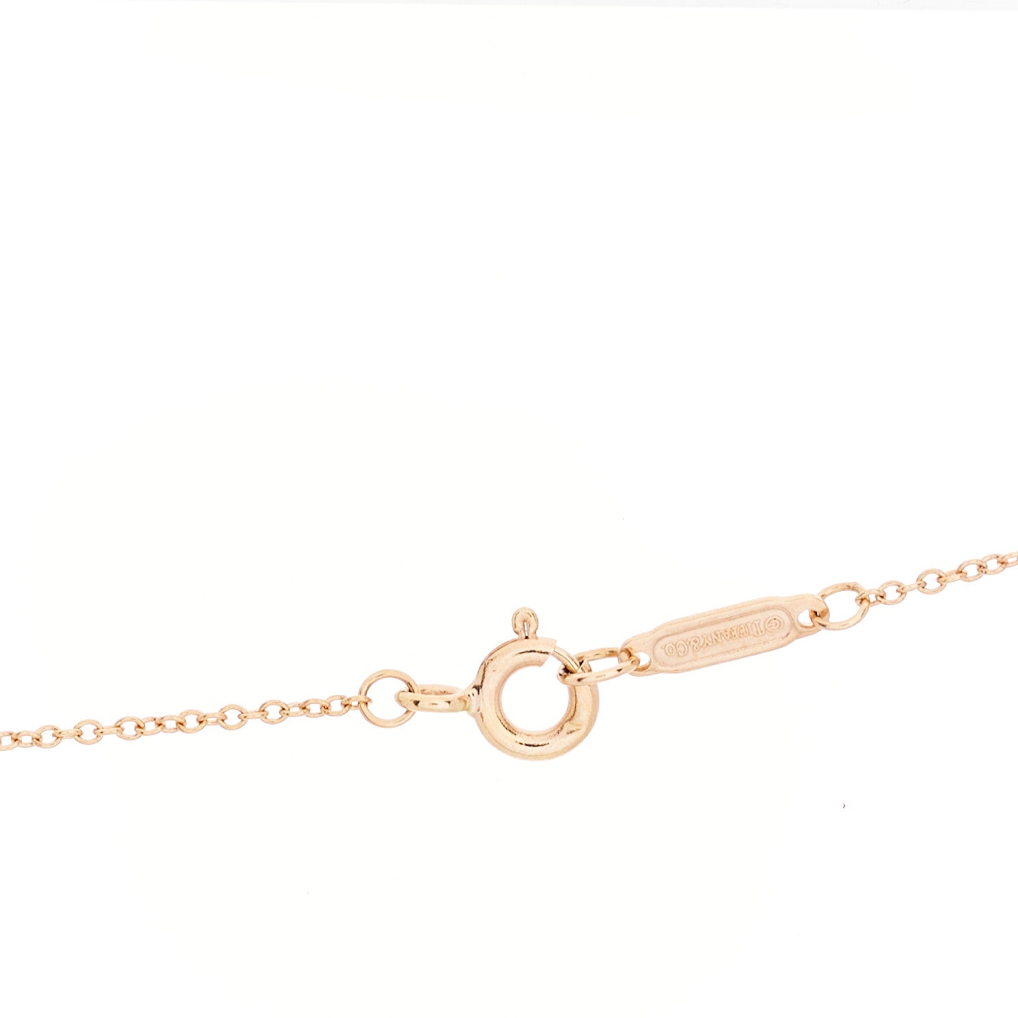 Tiffany 18K Rose Gold Double Open Heart Pendant Necklace 5 of 6