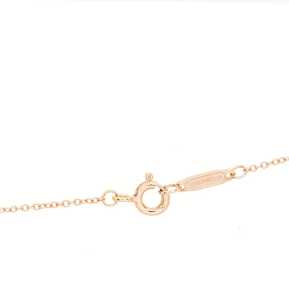 Tiffany 18K Rose Gold Double Open Heart Pendant Necklace 5 of 6