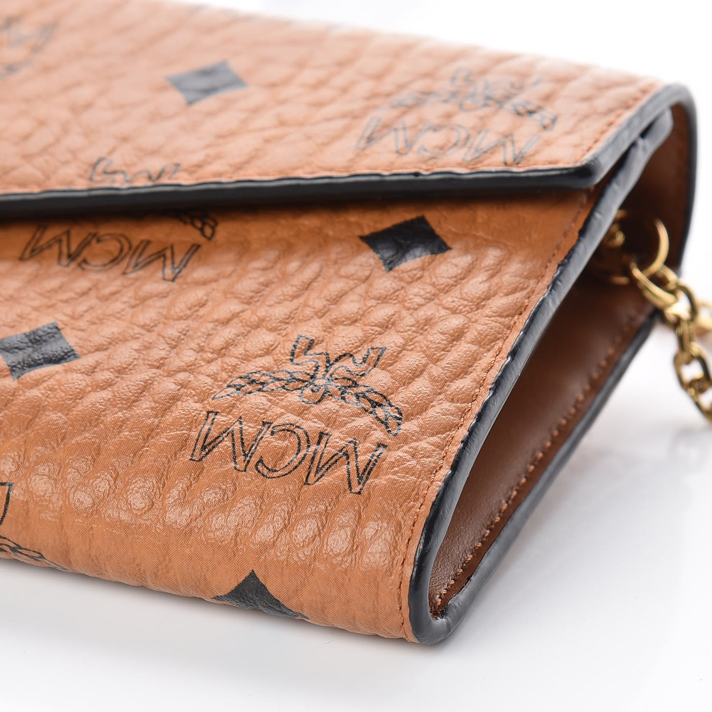 Visetos Large Patricia Wallet On Chain Cognac