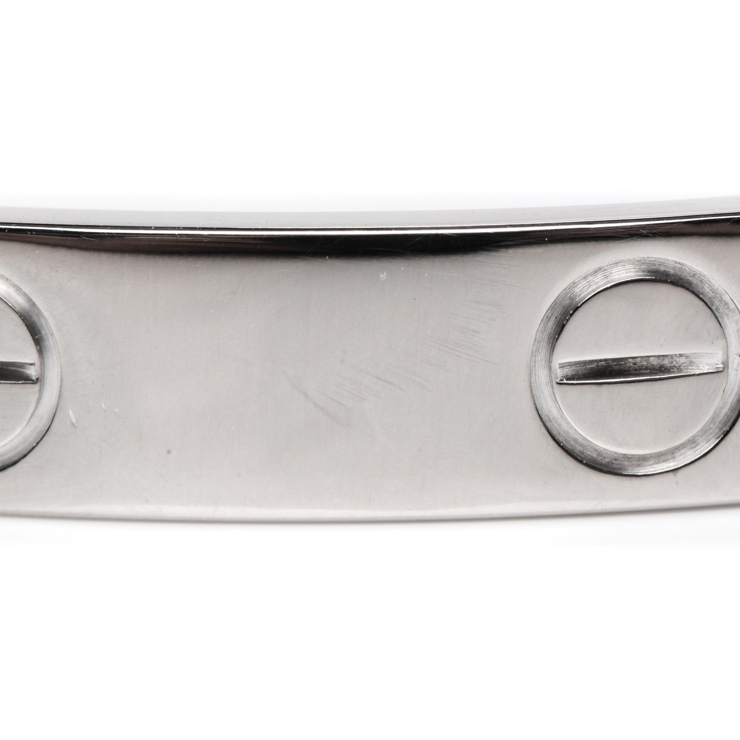 18K White Gold LOVE Bracelet 16