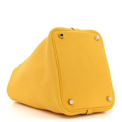 Hermes Taurillon Clemence Picotin Lock 18 PM Jaune De Naples 4 of 11