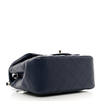 Chanel Lambskin Quilted Mini Square Flap Navy 4 of 10