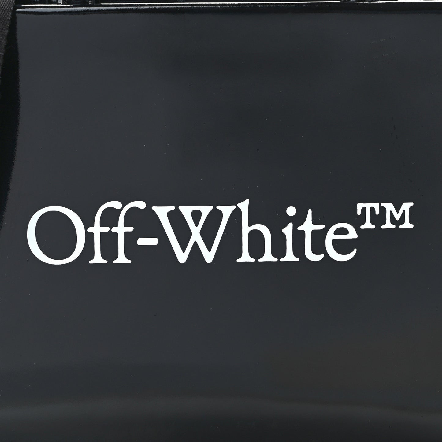 Patent Calfskin Mini Logo Box Bag