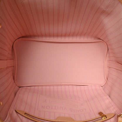 Louis Vuitton Damier Azur Neo Neverfull MM Rose Ballerine 5 of 5