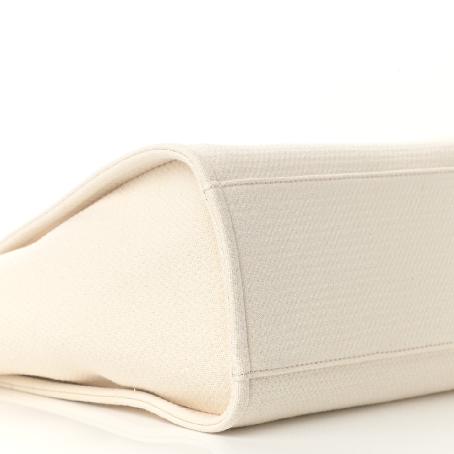 Mixed Fibers Small Deauville Tote White