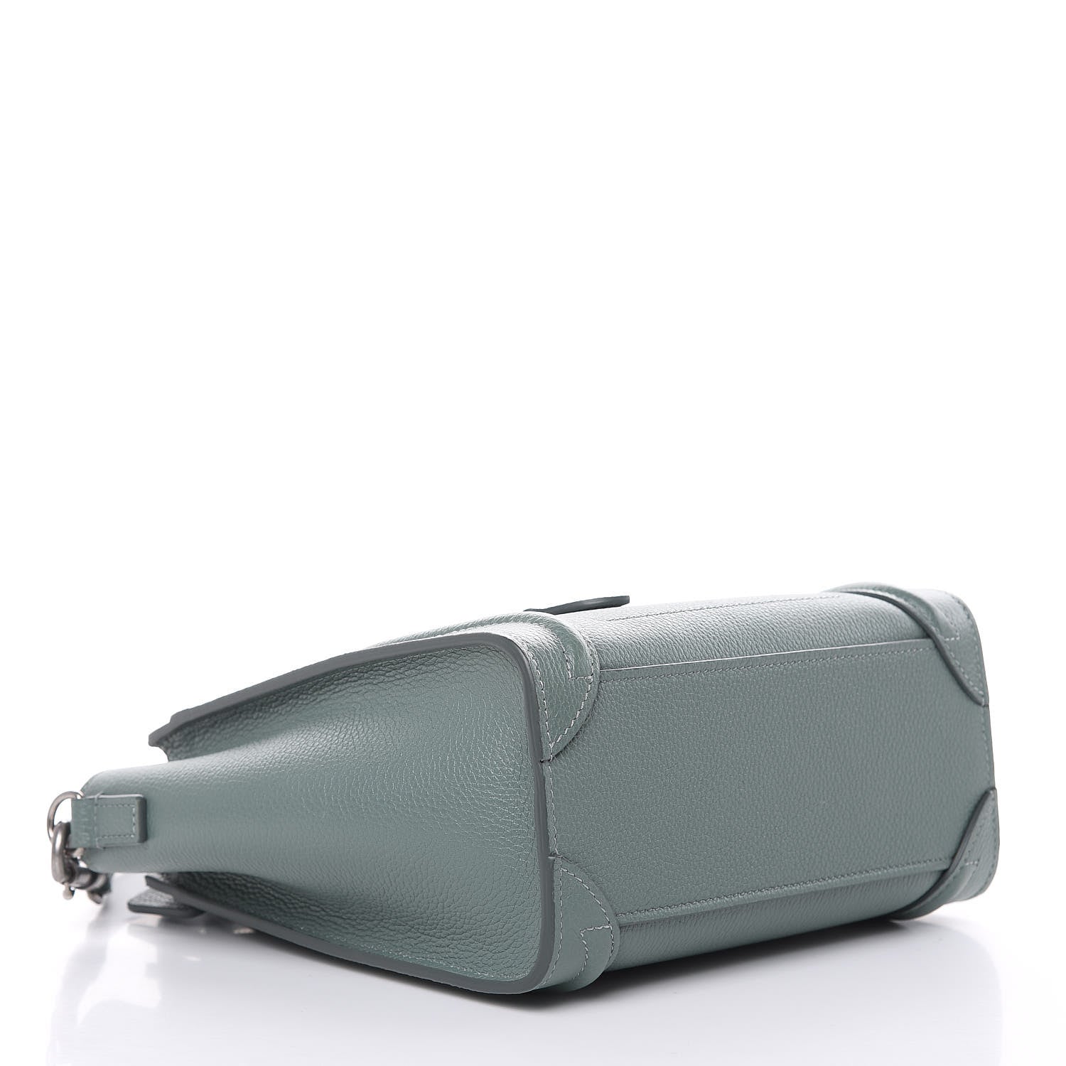Celine Drummed Calfskin Nano Luggage Celadon 4 of 10