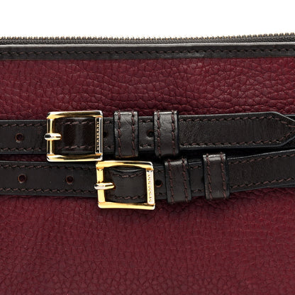 Burberry House Check Bridle Calfskin Peyton Crossbody Burgundy 8 of 10