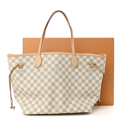 Louis Vuitton Damier Azur Neo Neverfull MM Rose Ballerine 11 of 11