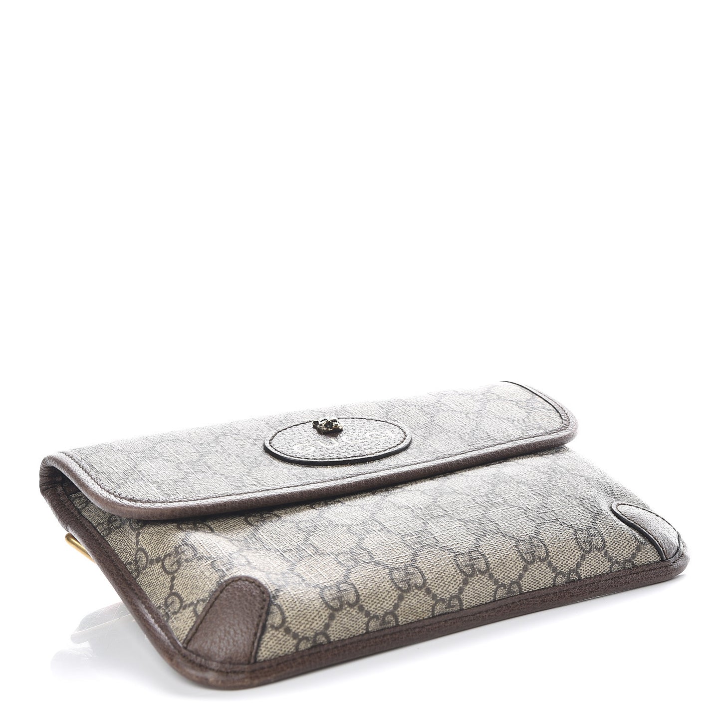 GG Supreme Monogram Neo Vintage Web Belt Bag Brown