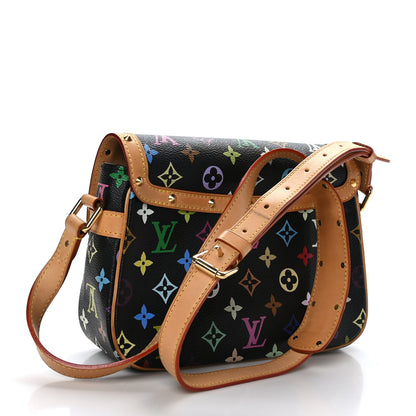 Louis Vuitton Monogram Multicolor Sologne Black 2 of 9