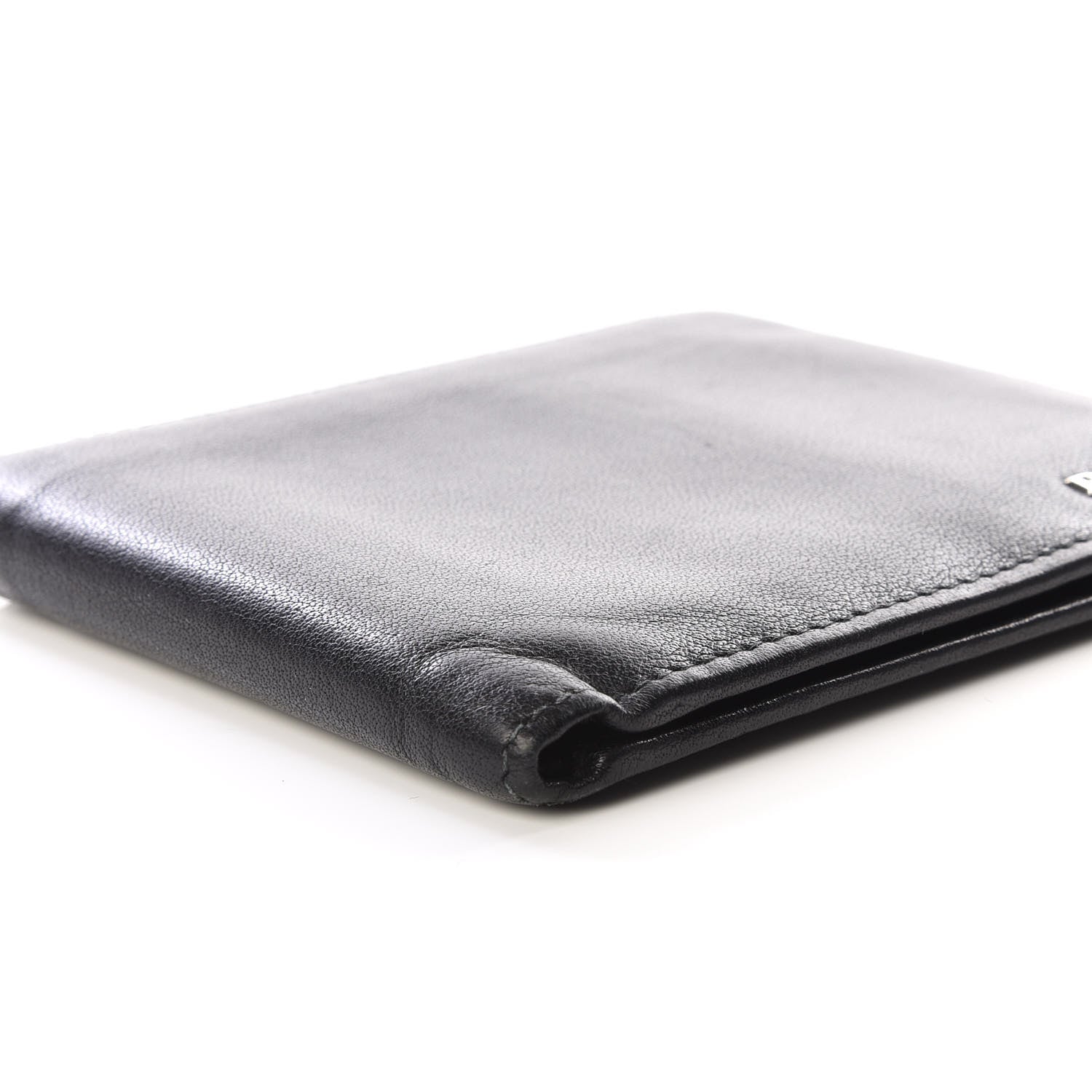 Prada Soft Calf Bi-Fold Wallet Black 5 of 11