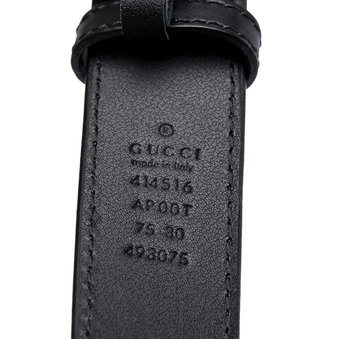 Calfskin Double G 30mm Belt 75 30 Black