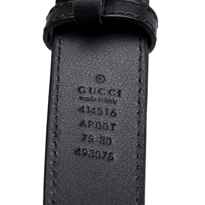 Gucci Calfskin Double G 30mm Belt 75 30 Black 5 of 7