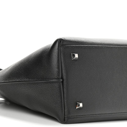 MCM Grained Calfskin Medium Yris Shopper Tote Black 9 of 16